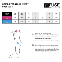 FUSE DELTA 125 Knee/ Shin/ Ankle Pad Combo black/red Size L